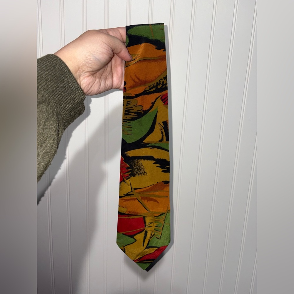 Vintage New Roads Western Abstract Patterned Tie
